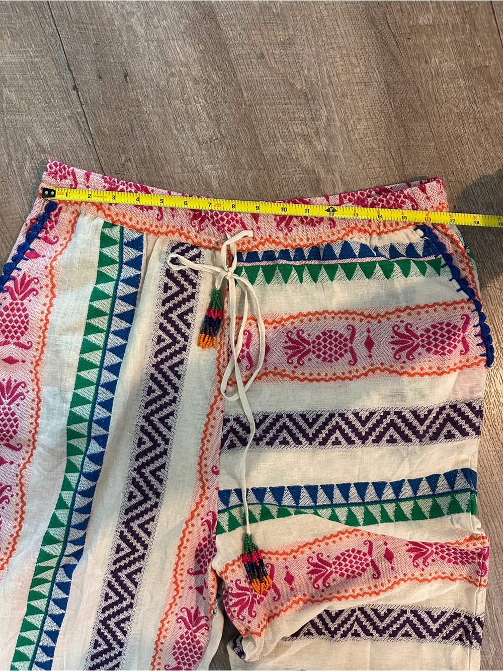 Farm Rip Boho Striped Multicolor Drawstring Pants - Picture 7 of 10